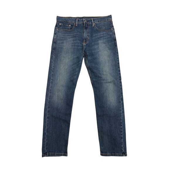 Levis Mens 502 Taper Fit Jeans W32 L32 Medium Wash Denim - Picture 1 of 5